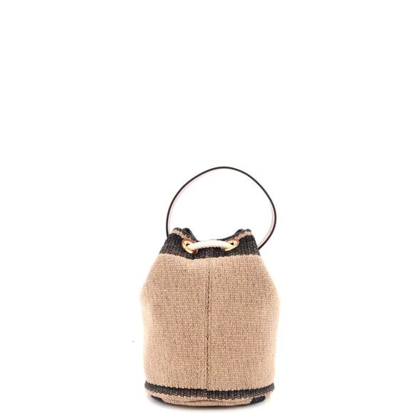 Celine Drawstring Bucket Bag Triomphe Printed Textile Black, Neutral - Picture 3 of 6